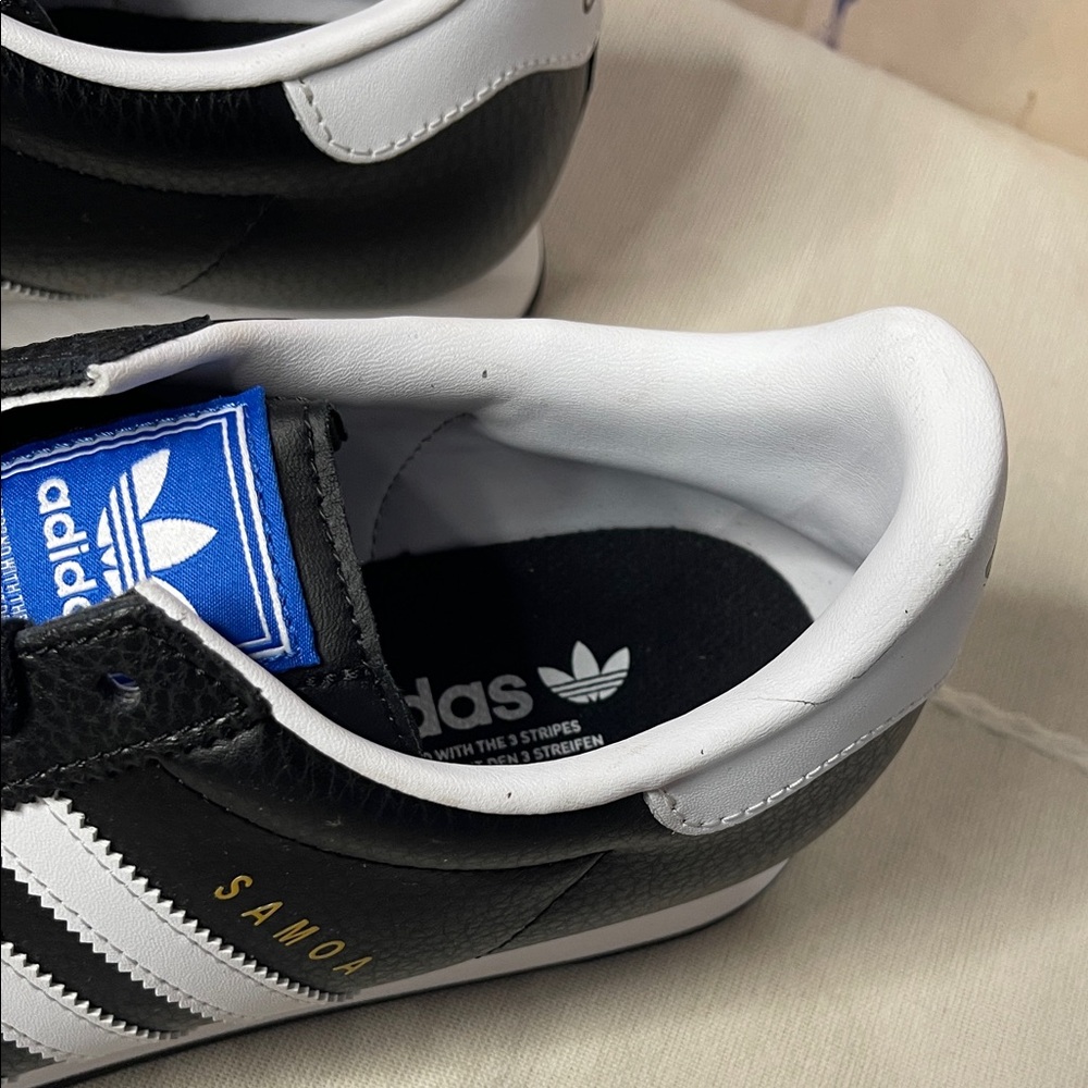 Adidas Samoa Black and White Sneakers - Picture 8 of 10